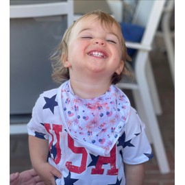 DiaperSquad's 10-Pack Baby Bibs for Drooling and Teething, Bibs for Boys, Baby Girl - Solid Cotton Baby Drool Bibs (Holiday)