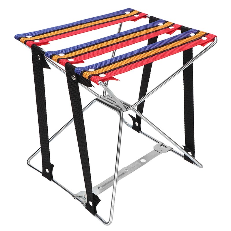 Pedicure Foldable Stool 4 Gears Adjustable Oxford Fabric Folding Stool