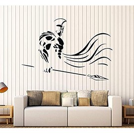 Vinyl Wall Decal Spartan Warrior Spear War Ancient Greece Stickers Large Decor (1110LK)