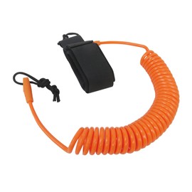 GRABOTE New Orange Coiled Leash,10.8 Foot 5 mm Thick,Premium Coiled Surf Leash for Surf Paddle Board Leg Rope