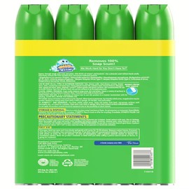 Pet4Homy Scrubbing Bubbles Bathroom Cleaner, 25 oz (4 Pack) Bundle Cleaning Gloves, Cleaning Brush, and Multipurpose Wire Cleaning Cloths (4 Items)