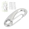 10pcs 50mm Heavy Duty Snap Rope Hook Stainless Steel Spring