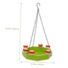 Kisangel Elegant Design 1 Set Hanging Bird Feeder Tray Hummingbird