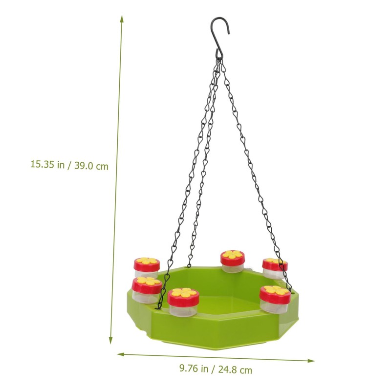 Kisangel Elegant Design 1 Set Hanging Bird Feeder Tray Hummingbird