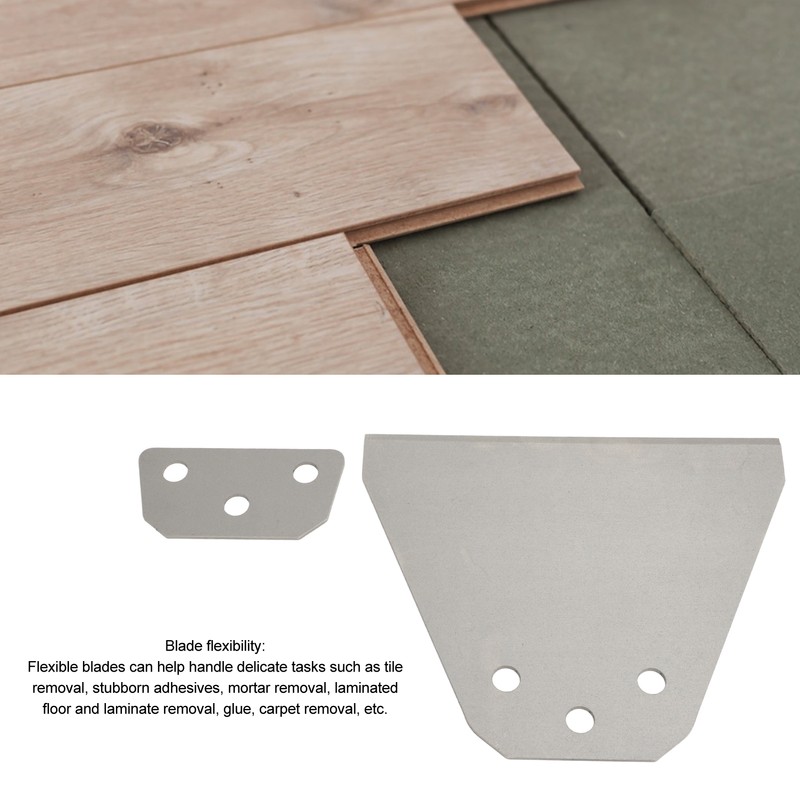 6in Floor Scraper Bit Spring Steel Round Shank 2 Grooves