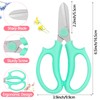 Yihurlm 12 Pcs Flower Scissors, Stainless Steel Floral Shear, Premium