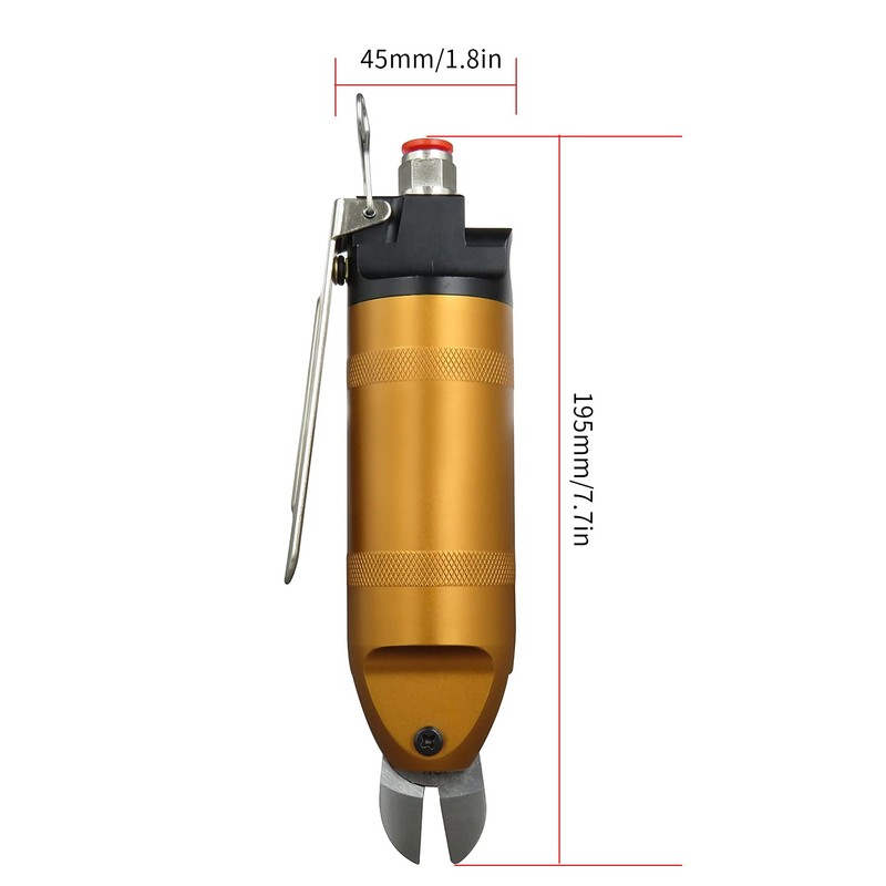 Pneumatic Air Crimping Pliers 2.0mm Iron Wire Shear Clamp Air