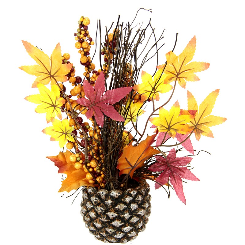 Arrangement bird in cone.