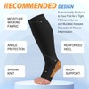 3 Pack Open Toe Compression Socks for Women and Men,