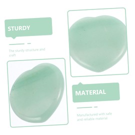 ORFOFE Heart Shaped Massage Stone for Anxiety Relief Natural Crystal Worry Stone for Home Decor and Meditation for Crystal Lovers and Photography Props