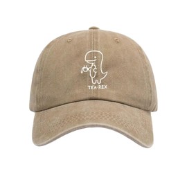 Dino Cap with Dino Tee Motif - Stylish Unisex Hat for Leisure and Outdoor Activities, beige, Unit size