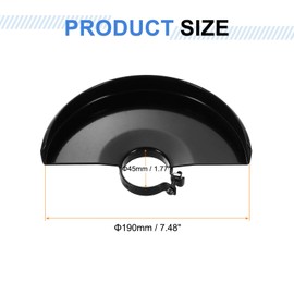 uxcell 2pcs Grinder Guard 7" 190mm Dia Metal Angle Grinder Guard Protector Cover Wheel Cover Replacement Accessories