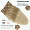 Valiilo Clip in Hair Extensions Human Hair Mixed Bleach Blonde