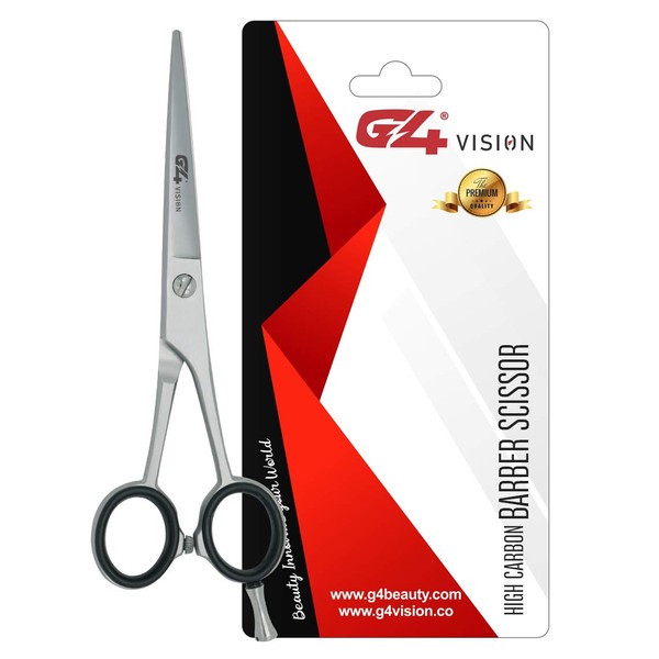 G4 Barber Hair Cutting Scissors Shears High Carbon Razor Sharp Mustache Haircut Hairdresser (7.5)