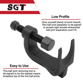 SGT Ball Joint Separator, Universal Ball Joint Puller with Lower Control Arm Prying Tool,2-3/8 in. Ball Joint Removal Tool for Car Truck SUV
