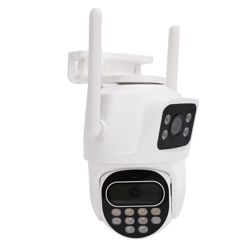 Security Camera Outdoor Dual Lens Surveillance Camera 2.4G Wifi Night