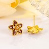 Flower Stud Earrings for Women Girls, Cubic Zirconia Dainty Hypoallergenic
