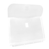 Idena 11126 Document Wallet A4 Plastic Sorting Folder in Transparent