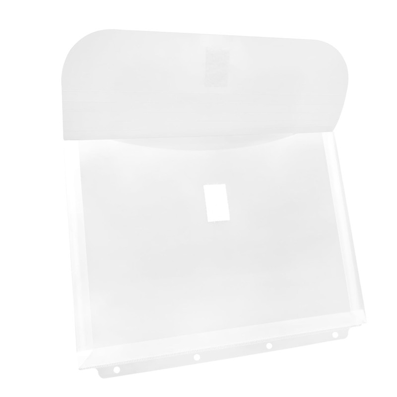 Idena 11126 Document Wallet A4 Plastic Sorting Folder in Transparent