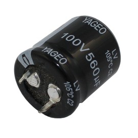 5x Snap-In Elko Capacitor 560µF 100 V 105 °C; LV100 M0560BPF2225 – 560UF