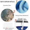 Nazapher Sea Turtle Shower Curtain Set, 4-Piece Ocean-Themed with Marine