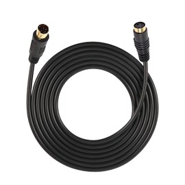 Traovien - Cable S-Video Mini Din de 4 pines S Cable de vídeo macho a hembra chapado en oro para reproductores, videocámaras, portátiles, transferencia de video a TV o monitor Cable de conexión (10