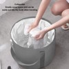 Foldable Foot Tub Polyester Double Layer Collapsible Camping Bucket with