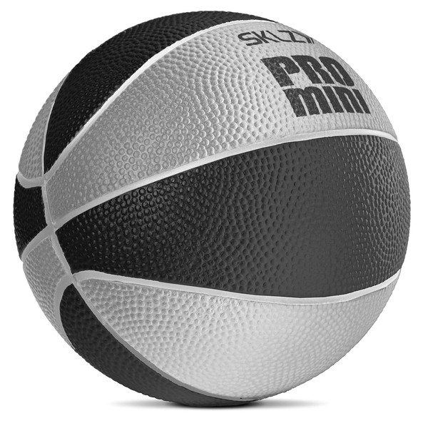 SKLZ Pro Mini Hoop 5-Inch Foam Basketball, Black/Silver