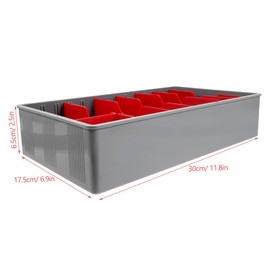 Operitacx Kassenbox Mit 5 Fächern Für Bargeld ünzen Und Geldscheine Organizer Für Kassenschublade Im Supermarkt Rote Farbe