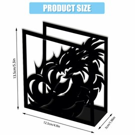 SUPERDANT Fire-breathing Dragon Napkin Holder for Tables Dragons Standing Paper Napkin Tissue Dispenser for Kitchen Dining Table Countertop Outdoor Cocktail Café Metal Holders 12.5x13.5x5CM