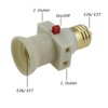 Rextin 10 pcs Adapter E26 to 2 Polarized Outlet Bulb