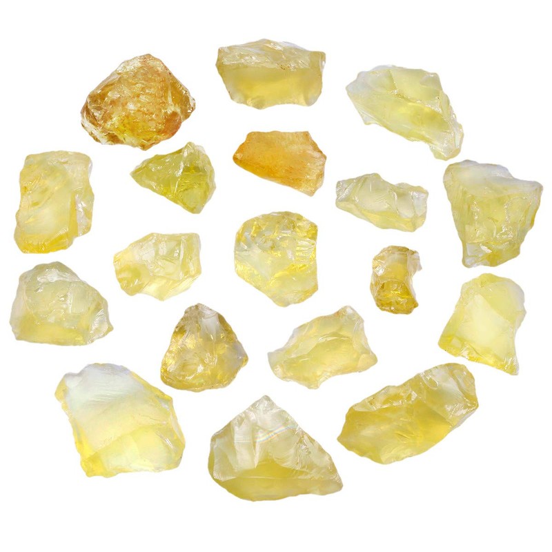 Nupuyai 460 g Citrine Stone Raw Stones Gemstones Healing Stones