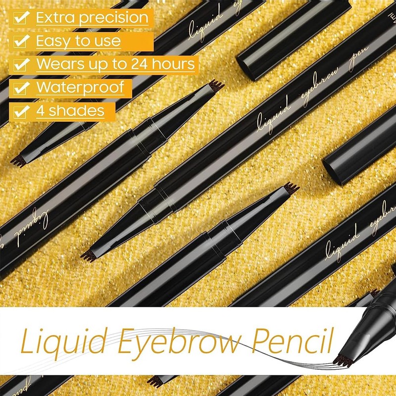 GECOMO 4D Liquid Eyebrow Pencil 4 Nail Eyebrow Pencil 4