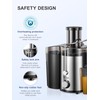 Qcen Juicer Machine, 800W Centrifugal Juicer Extractor with Wide Mouth