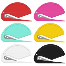 6 Pack Letter Opener Envelope Slitter - Envelope Opener,Mail Opener,Wrapping Paper Cutter,Package Opener (6 Color Style A)