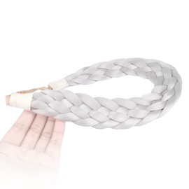 Gledola 5 Strands Synthetic Hair Braided Headband Hair Braided Headband (Light Grey)