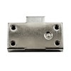 SN-TEC Screw-On Lock/Furniture Lock/Cupboard Lock with Handle, Backset: 15 mm