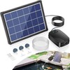 NFESOLAR 4W Solar Pond Aerator with 2200mAh Battery Backup, All-in-One