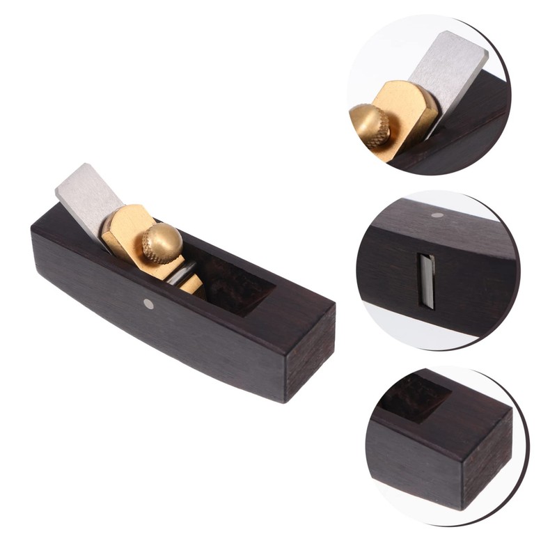 SHINEOFI Ebony Leather Planer Mini Hand Planer for Splitting Crafting