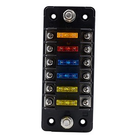 iplusmile Circuit Car Fuse Box Plastic Case Flame Retardant Material Easy Access Cover Electric Device Labels