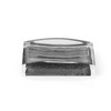 Gedy Antares Soap Dish, Resin, Grey, 7.5 x 11.2 x