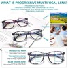 VIDEBLA 4 Pack Progressive Multifocus Reading Glasses for Women Men