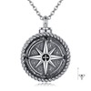 SHEAISRS Compass Necklace for Women Men 925 Sterling Silver Pendant