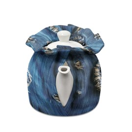 Poceacles Funny Cat Print Tea Cosy, Teapot Dust Cover, Keep Warm, Breakfast Stopper Protection, Washable, Kettle Cover for Teapot, Coffee Pot for Hotel, Tea Party,