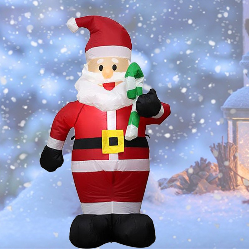 Inflatable Christmas Decorations 4 FT Inflatable Christmas Santa Claus with