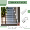 2PCS 12 Inch White Fiberglass Vertical Blind Wand with Hook