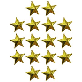 MAGICLULU Pack of 50 Mini Christmas Tree Toppers Small Golden Star Miniature Christmas Tree Topper Golden Tree Topper Christmas Tree Topper Christmas Star Tree Topper for the