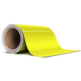 VViViD Daytona Yellow Gloss Air-Release Adhesive Vinyl Pinstripe Tape Roll (4 Inch x 20ft)