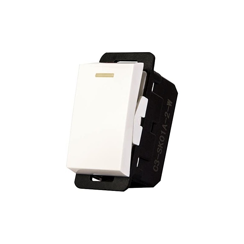 Leviton Apagador de 3 vías INTR3-13B, línea Stalo & Kristalo,