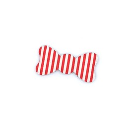 Kamipita Paste Cute Hair Clips, Hairpins, Hair Elastic, Short Hair, Fashionable, Non-Result, Non-Trace, Cute, Dots, Stripes, Checker(Mini Ribbon Stripe, Red)